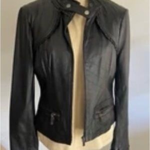 bebe Black Leather Jacket